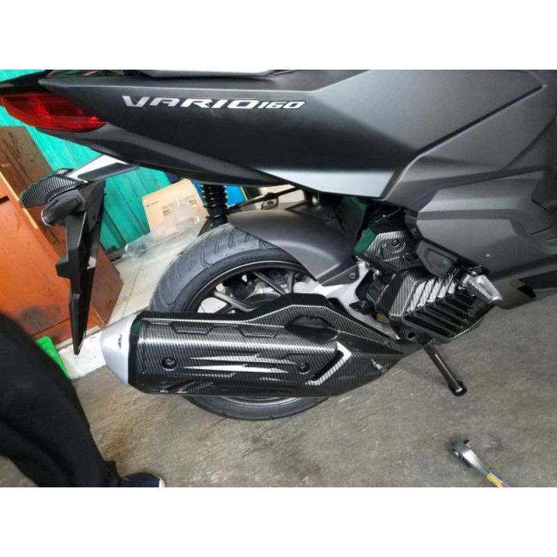 Cover Tutup Radiator Honda Vario 160 Carbon Nemo