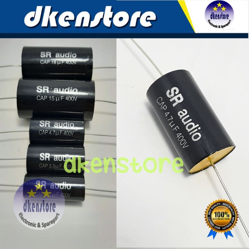 Kapasitor Tweeter SRAUDIO Sr Audio 4.7uf 400v 4.7 uf premium