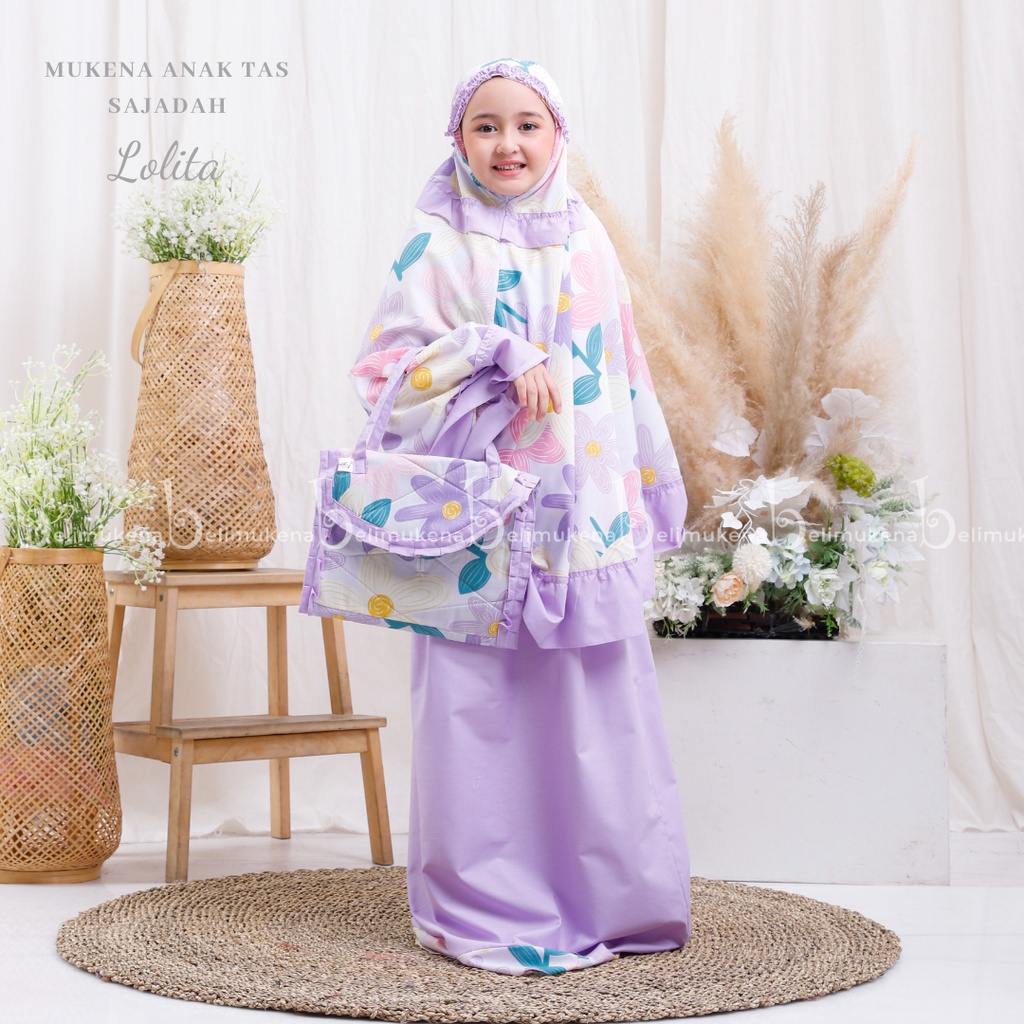 Mukena Anak Katun Lolita ( Tas Sajadah )