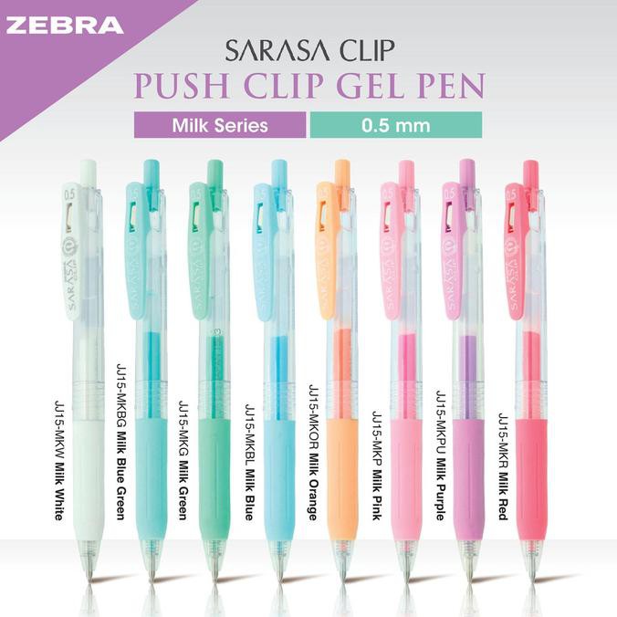 

Pulpen Gel Sarasa Clip Milky Colour 0.5mm BERGARANSI