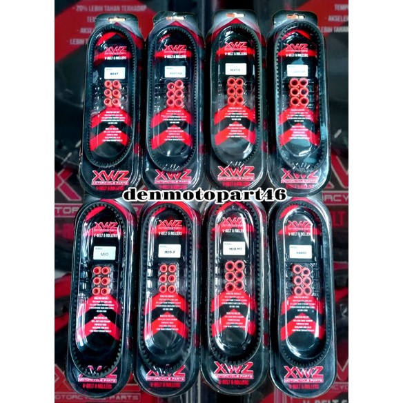 VANBELT VBELT V-BELT V BELT SET + ROLLER MATIC METIK VARIO BEAT SCOOPY SPACY MIO J SPORTY M3 FINO SO