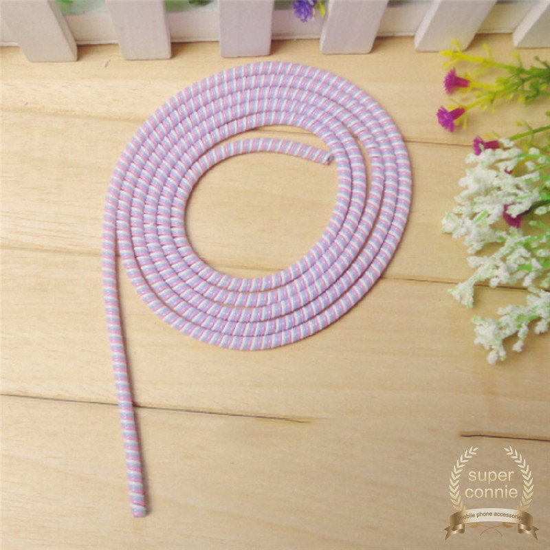 1.4M For IPhone Xiaomi Samsung Wire Cord Protection Wrap Cable Winder Organizer USB Charging Data Line Cable Protector