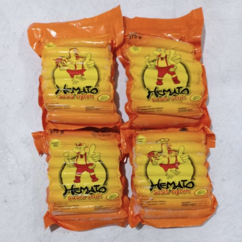 

HEMATO Sosis Sapi dan Ayam 375gr isi 15pcs