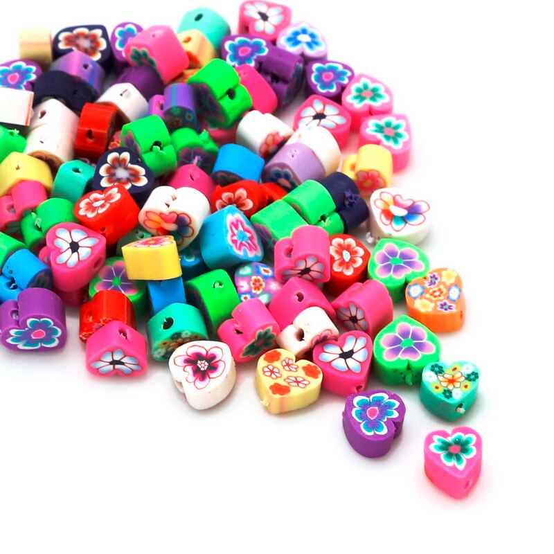 25 Pcs Manik-Manik Polymer Clay Ukuran 6-15mm Aneka Warna Untuk Membuat Perhiasan Kalung Gelang Dan Anting