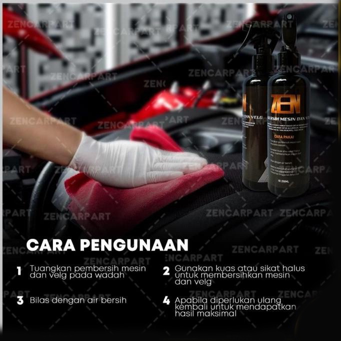 [BISA COD] ZEN Engine Degreaser Pembersih Kerak Karat Mesin Mobil Motor 250 ml