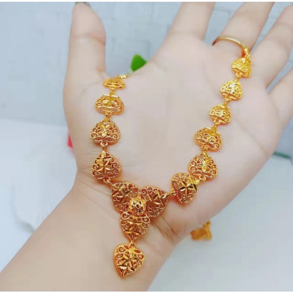 Kalung Xuping Lapis Emas 24K Perhiasan Fashion W07