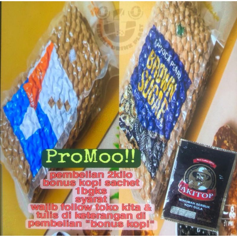 (COD) BOBA TAPIOCA PEARl IT PIN / Tapioka Pearl 1kg / BOBA Bubble Pearl / Topping Boba