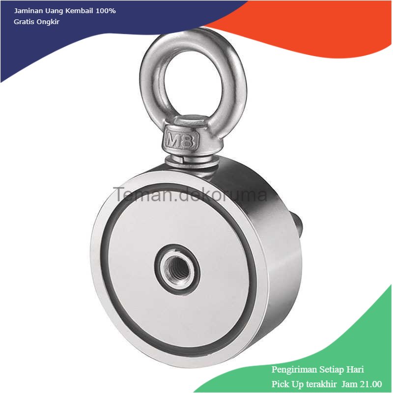 TD - DAP Xhigh Magnet Gantungan Double Round Hook Strong Neodymium 48mm - D48