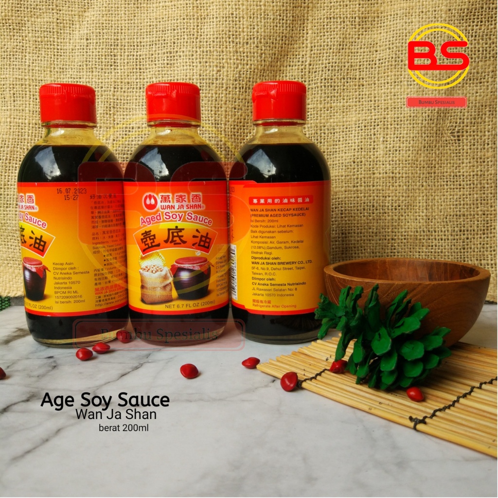 Wan ja shan aged soy sauce 200 ml - Kecap Asin Fermentasi