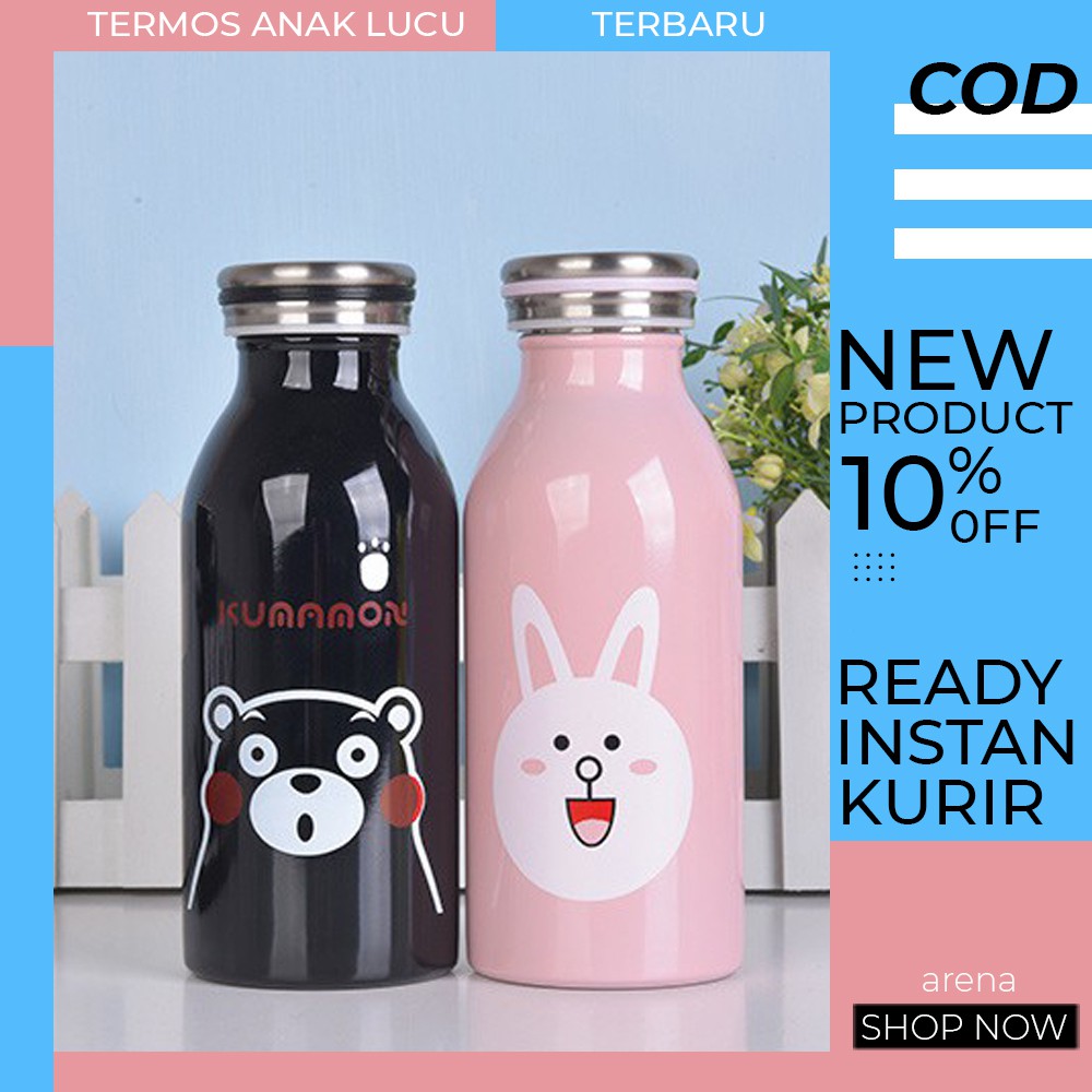 Tremos Anak Mini Lucu/Termos Air Panas Mini/Termos Karakter Murah