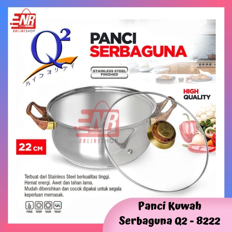 Panci kuwah Q2/Panci serbaguna/Panci serbaguna stenlis