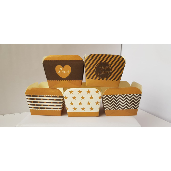 

MURAH kertas cupcake tempat roti laminating muffin bluder kotak 50 pc mono
