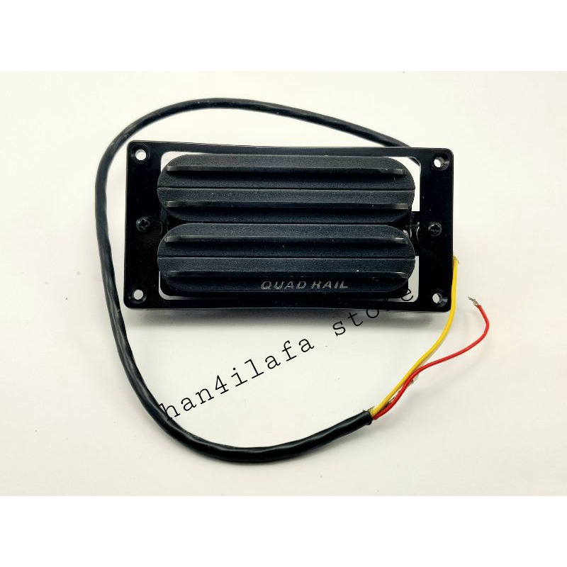 Spull Pick Up Quad Rail Bridge untuk gitar Kramer, Ibanez dll