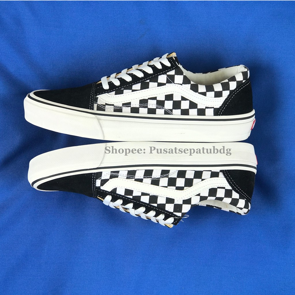 VANS OLD SKOOL CHECKERBOARD BLACK WHITE