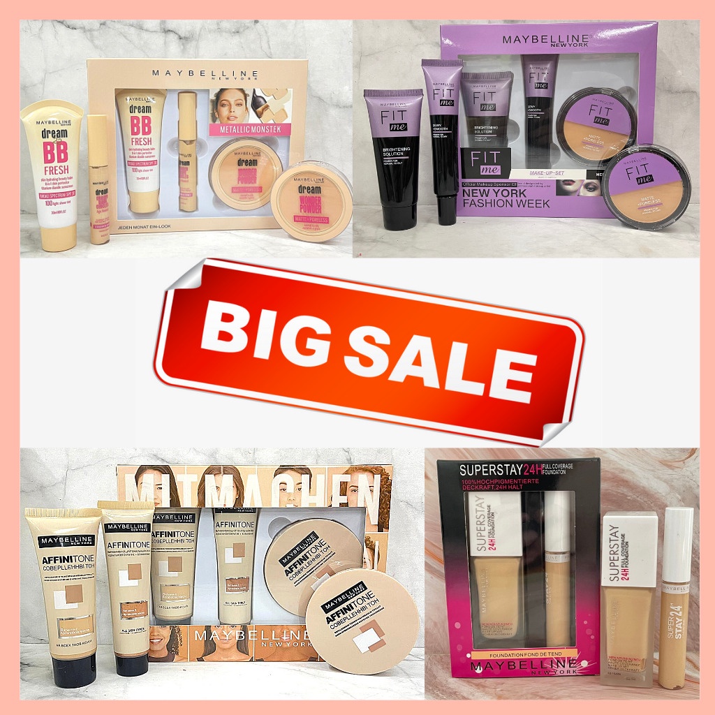 BIG SALE PAKET MAKE-UP MAYBELIN ISI 3 !!!