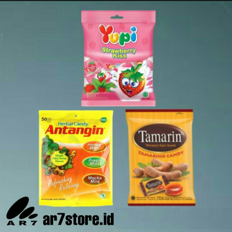 

PERMEN YUPI,ANTANGIN,TAMARIN isi 50 pcs