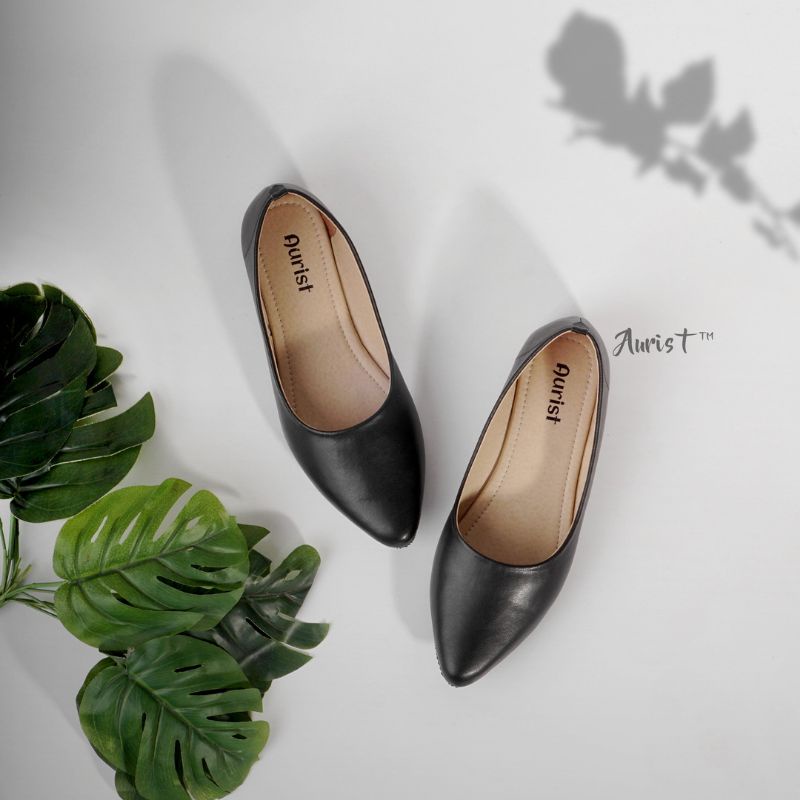 AURIST - Yolli Flatshoes Wanita Kerja Sol Karet RJ-03