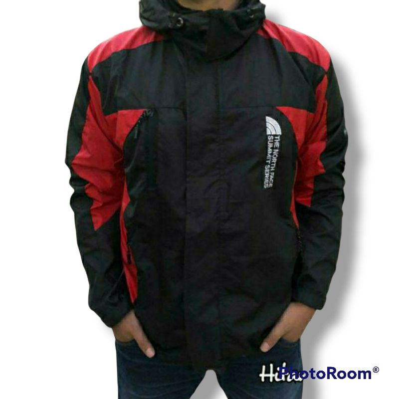jaket pria wanita M L XL XXL jaket terbaru jaket windroof  jaket gunung jaket viral anti angin jaket outdoor pria jaket pria wanita jaket parasut pria jaket musim dingin jaket musim hujan jaket SUMMIT SERIEZ jaket terbaru 2022 jaket hiking jaket terbaru-Hitam merah B