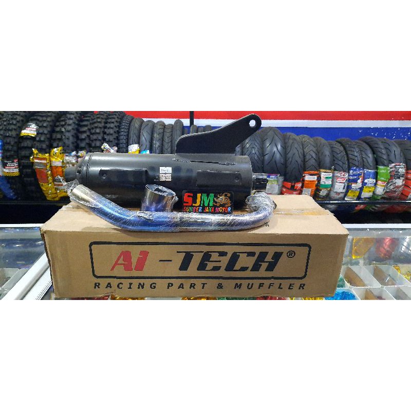 knalpot tksugi aitech leheran blue+corong mio j-mio soul