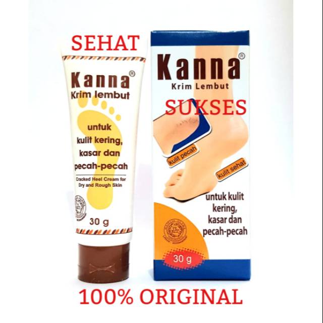 KANNA KRIM LEMBUT 30 gram ~ UNTUK KULIT KERING, KASAR DAN PECAH PECAH