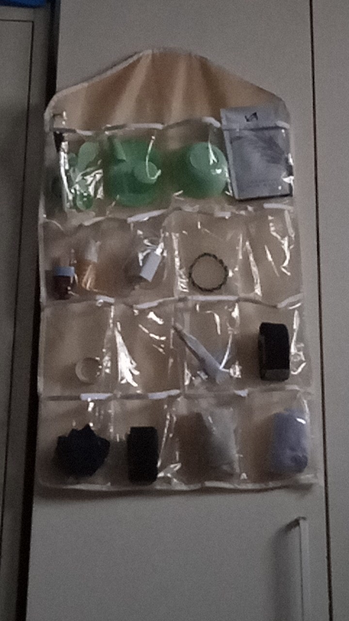 Gantungan Pouch Hanging Organizer 16 Sekat Korean Underwear Pouch Rak Gantung Serbaguna