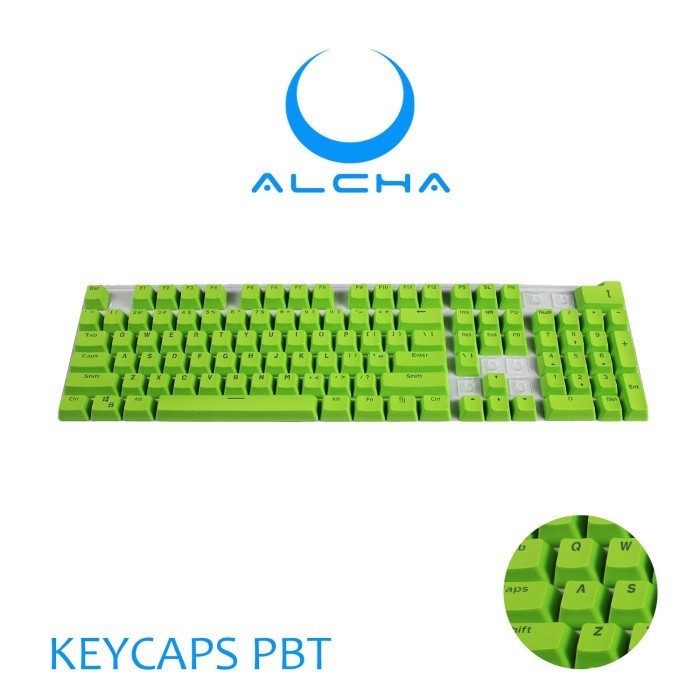 ALCHA Mechanical Keycaps Transparent Letters Backlit PBT Double Shot