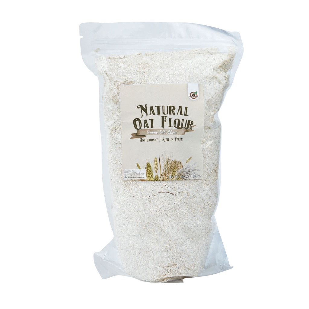 House Of Organix Natural Oat Flour / Tepung Oat Alami 1 Kg