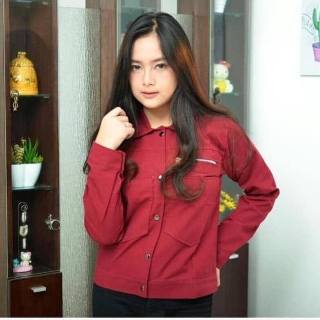 Jaket Wanita Korean Style Bahan Cotton Fleece