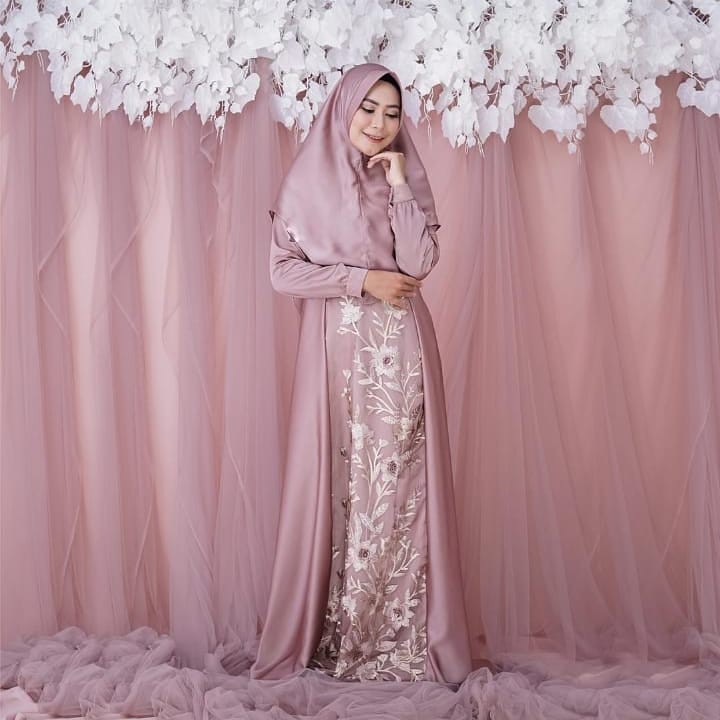 OBRAL SALE ZAMANI SYARI DRESS /DRESS BRUKAT/DRESS PESTA/DRESS CANTIK/ GAMIS BAGUS RUMAH KEBAYA BANDUNG RUMAH SONGKET BANDUNG