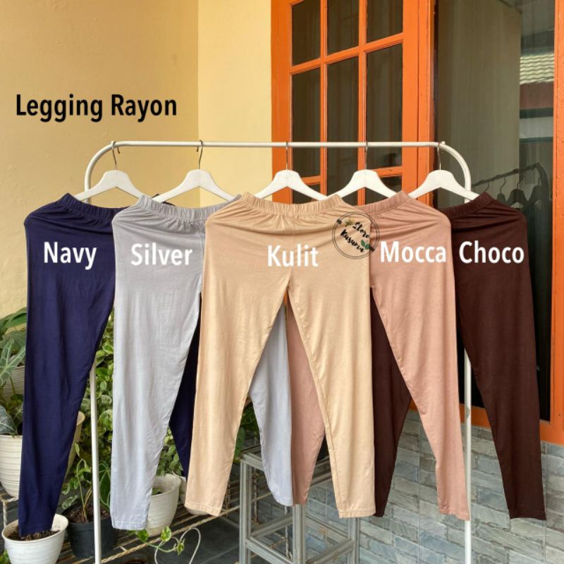 Celana legging bahan rayon super adem