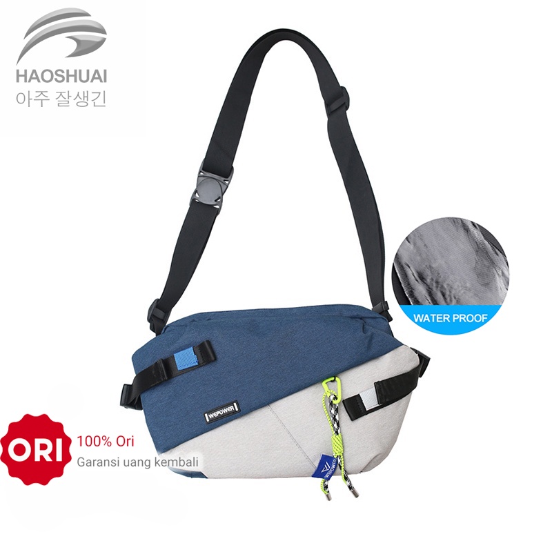 Tas Selempang Pria HAOSHUAI 1811 Anti air Bahan Dolby lotto Coated