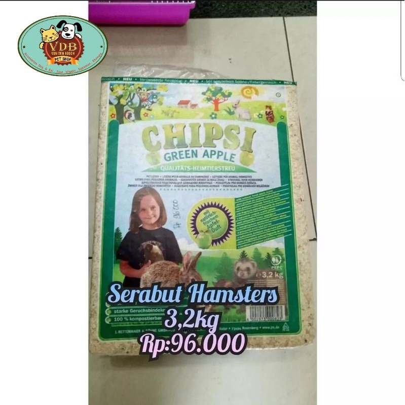 Serabut Hamster Chipsi 3.2Kg