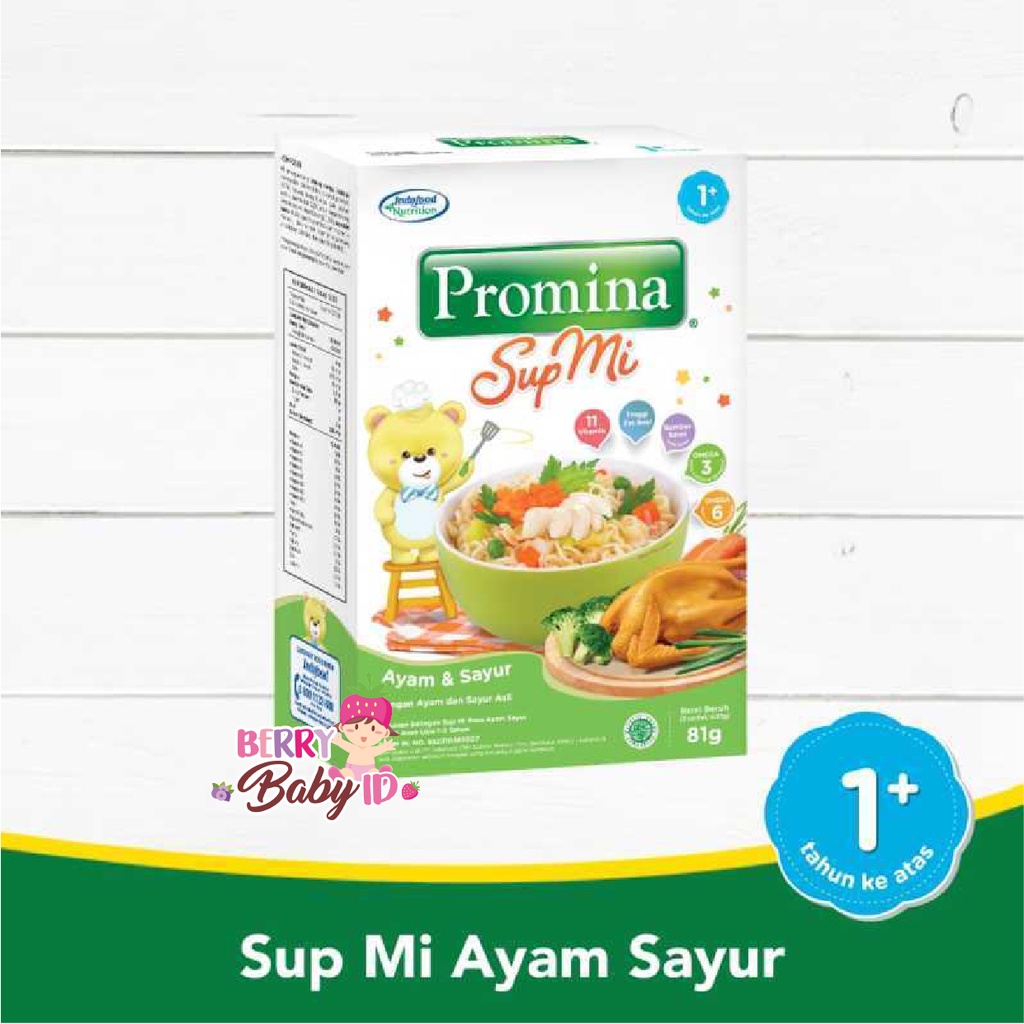 Promina Sup Mi Ayam Sayur &amp; Daging Sayur MPASI Makanan Bayi 12m+ Berry Mart