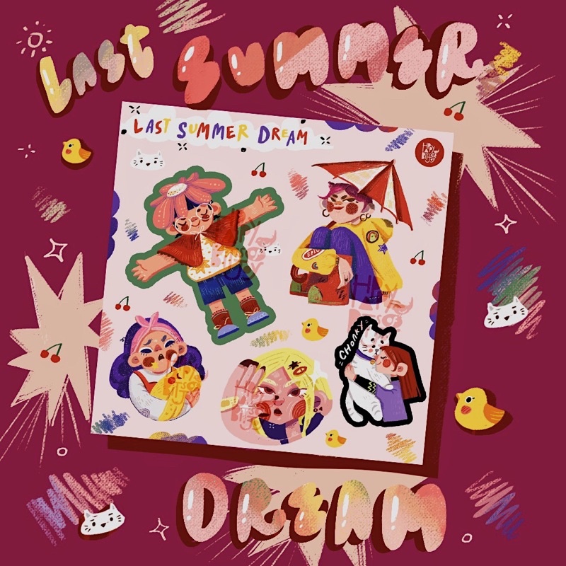 

Last Summer Dream sticker sheet