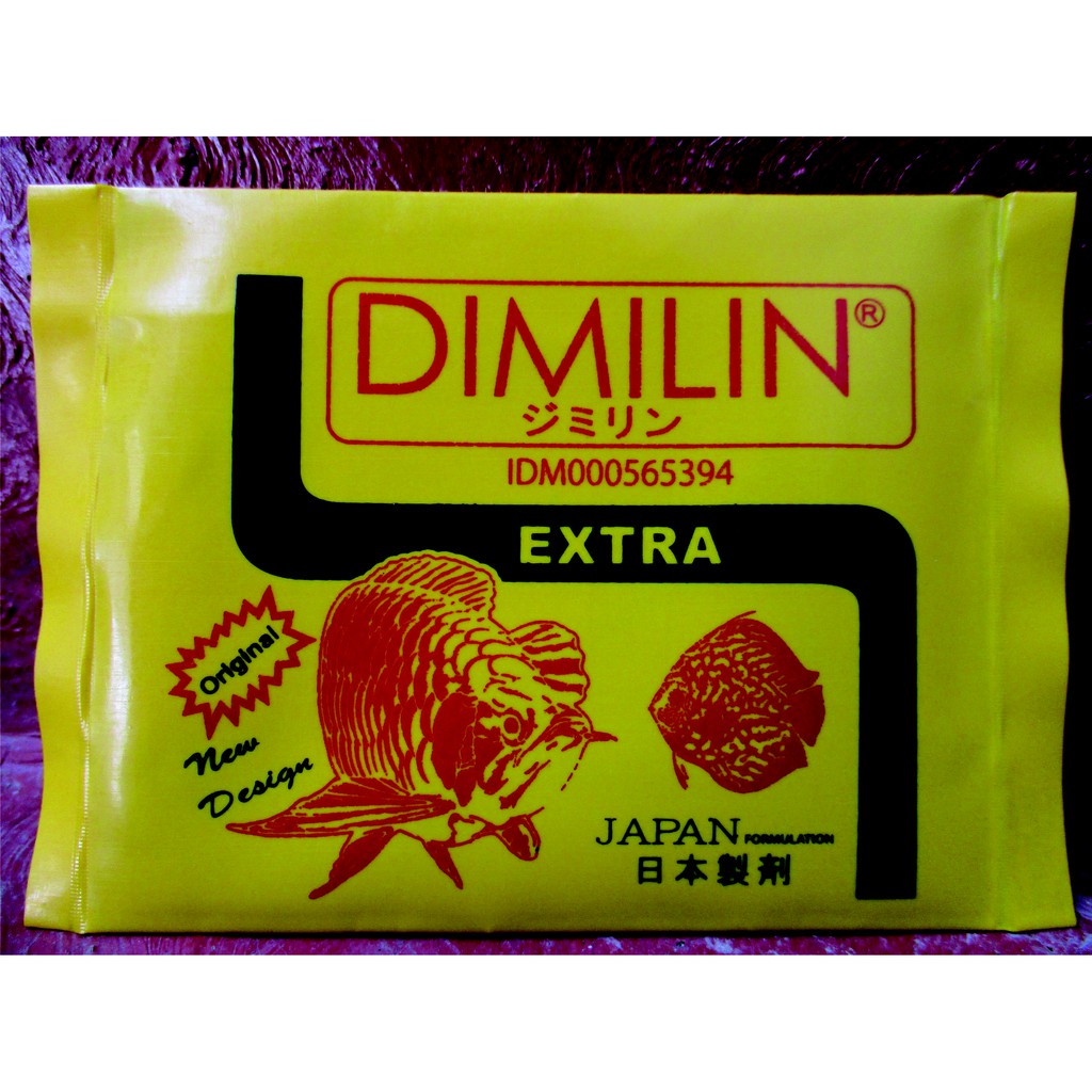  Obat  ikan anti  bakteri  dan luka DIMILIN EXTRA 5GR Shopee 