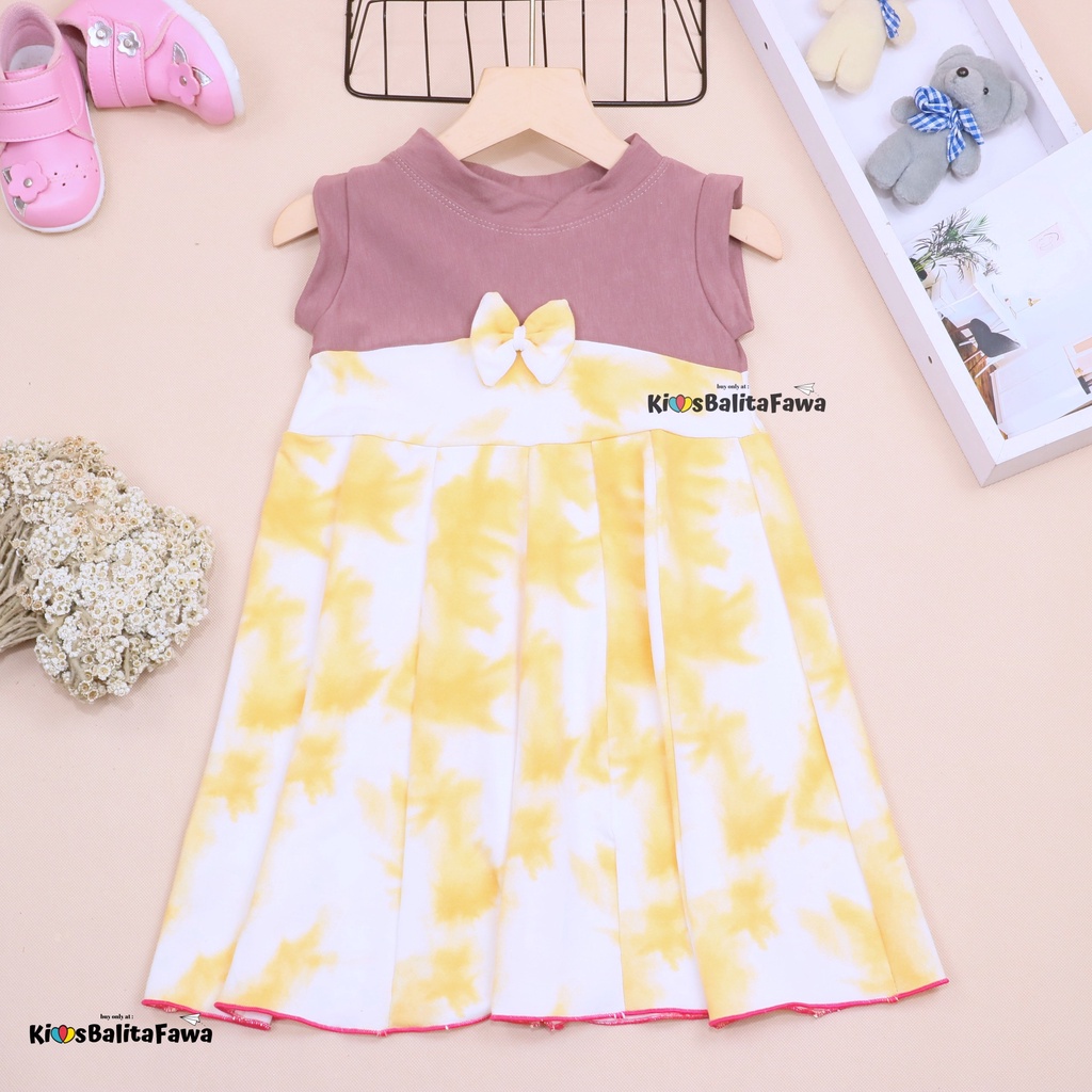 Dress Aila size Bayi - 6 Tahun / Dres Pesta Gaun Murah Grosir Baju Anak Perempuan Harian