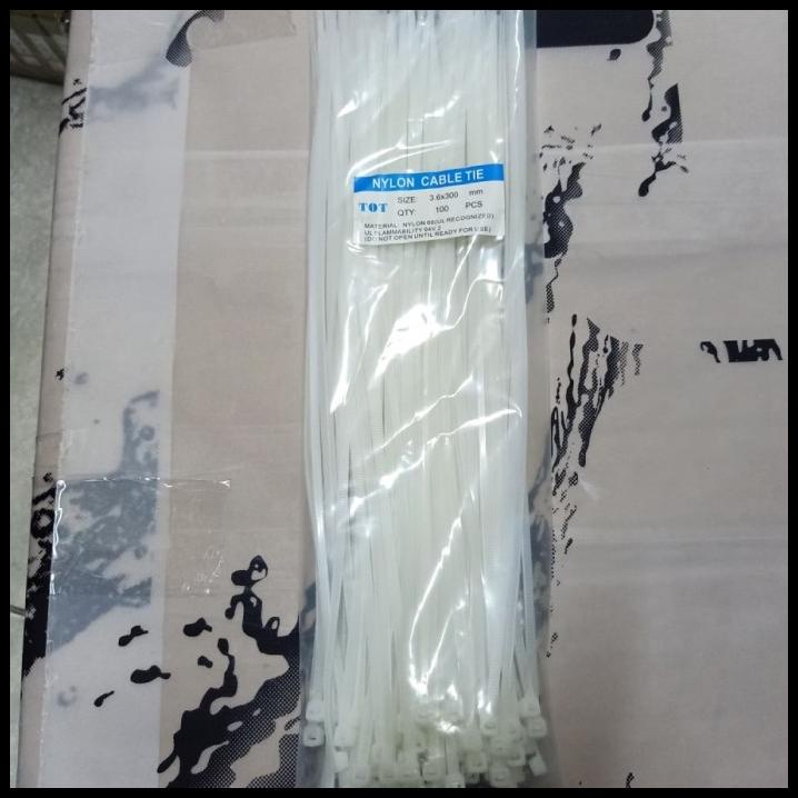 

Cable Ties Kabel Tis Putih 30 Cm Isi 100Pcs