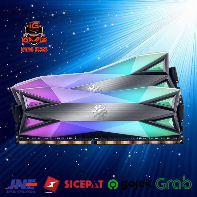 TERBARU AGAN ADATA XPG SPECTRIX D60G DDR4 16GB (2X8GB) RGB 3200MHz READY MANTULL