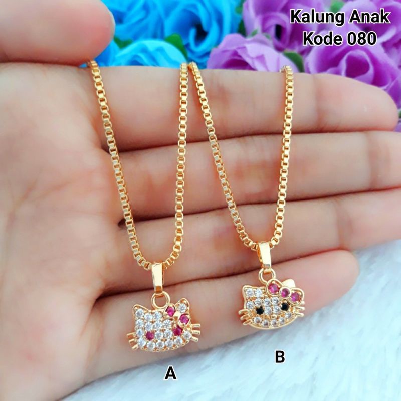 COD Kalung hello kitty perhiasan xuping anak