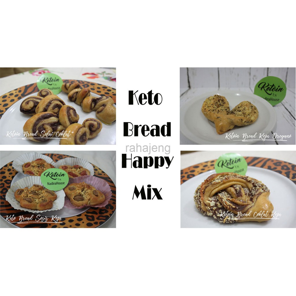 

Roti Keto Mix Rasa (Keto Bread Happy Mix)