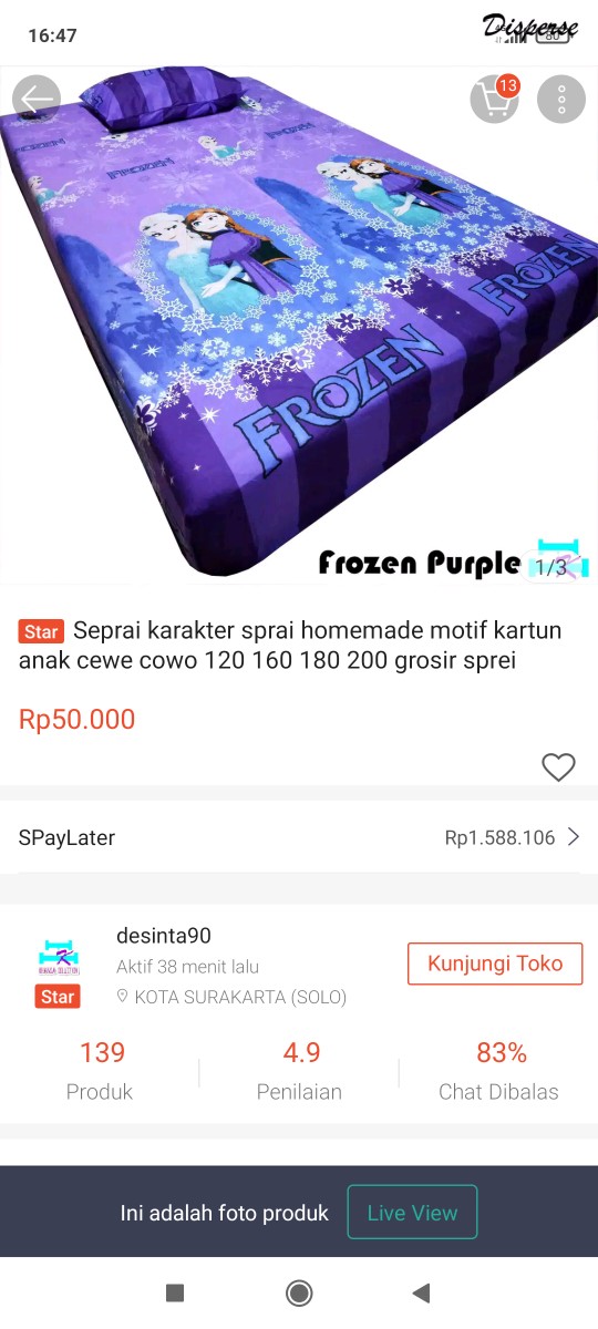 Seprai Karakter Sprai Homemade Motif Kartun Anak Cewe Cowo 120 160 180 200 Grosir Sprei Murah