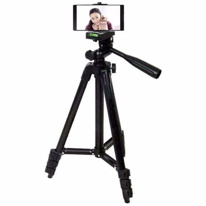 [RO ACC] TRIPOD 1M 3120 FULL BLACK WEIFENG UNIVERSAL STAND + HOLDER U ALL TIPE