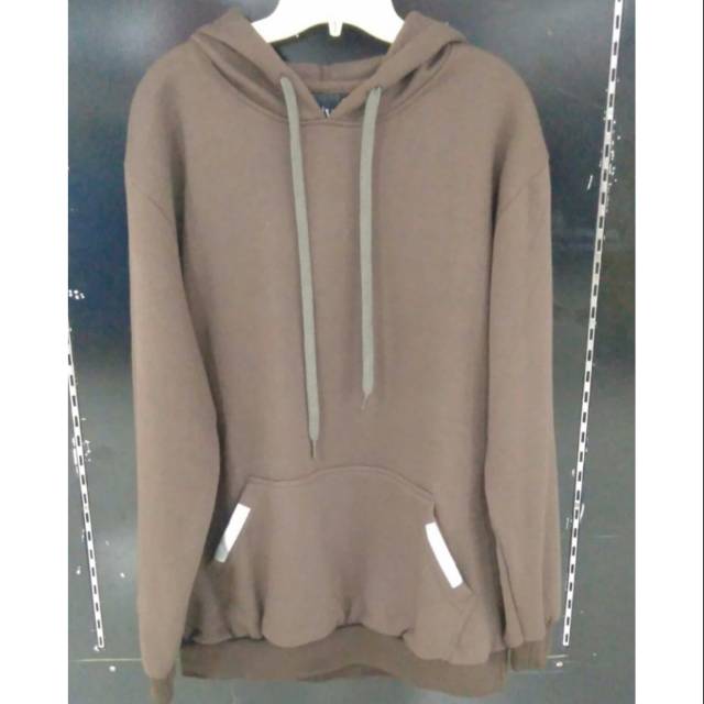 JAKET TOPI AIX HOUSE KANTONG KANGGURU COKLAT