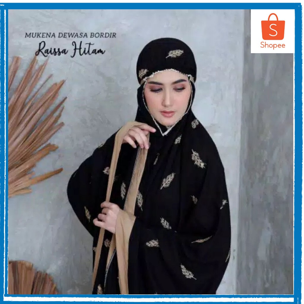 MUKENA RAISA DEWASA BORDIR JUMBO RAISA / MUKENA ADEM TERBARU COD