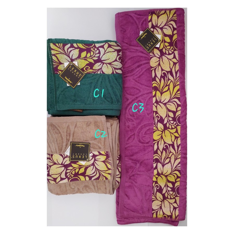 Zoyands Handuk Lexus Luxury Toyoterry Ukuran 70 X140