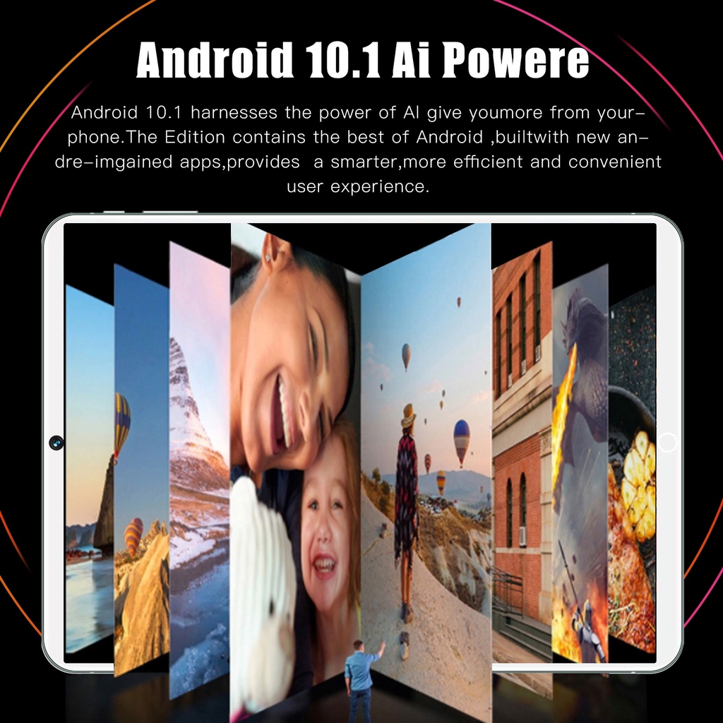 【Hot Sale】Tablet PC Asli Galaxy Tab Baru 12GB + 512GB Tablet Android 10 Inci Layar Full Screen Layar Besar Wifi 5G Dual SIM Tablet Untuk Anak Belajar,Tablet Gaming Murah Cuci Gudang-5