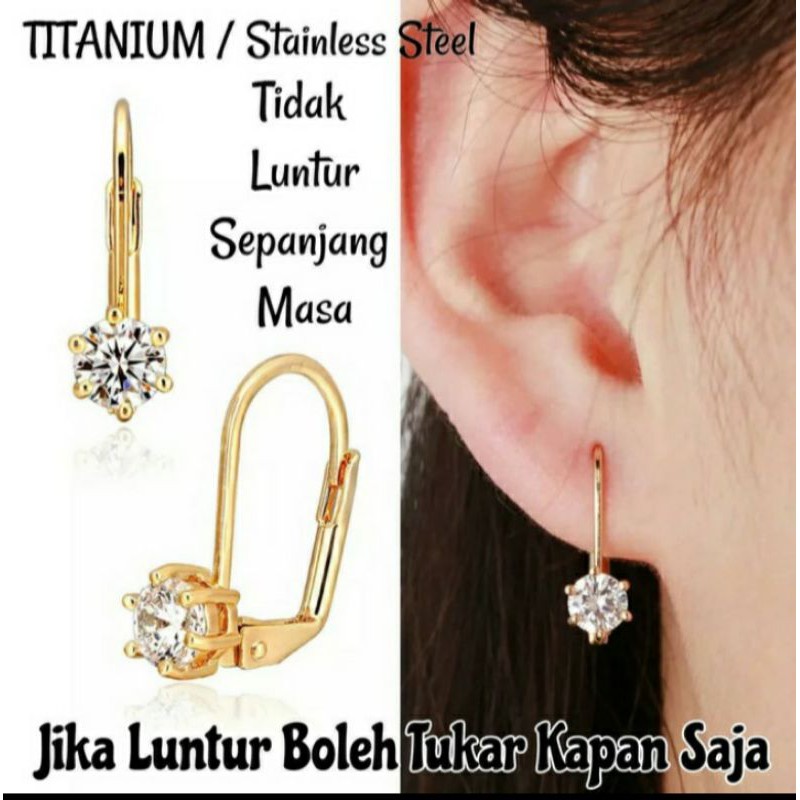 anting titanium wanita model desi