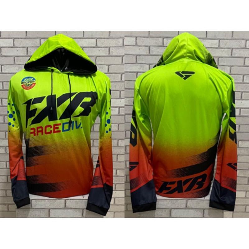 JAKET MOTOR BALAP CROSS PRIA WARNA IJO