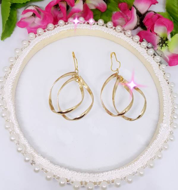 A14 Anting hijab juntai susun
