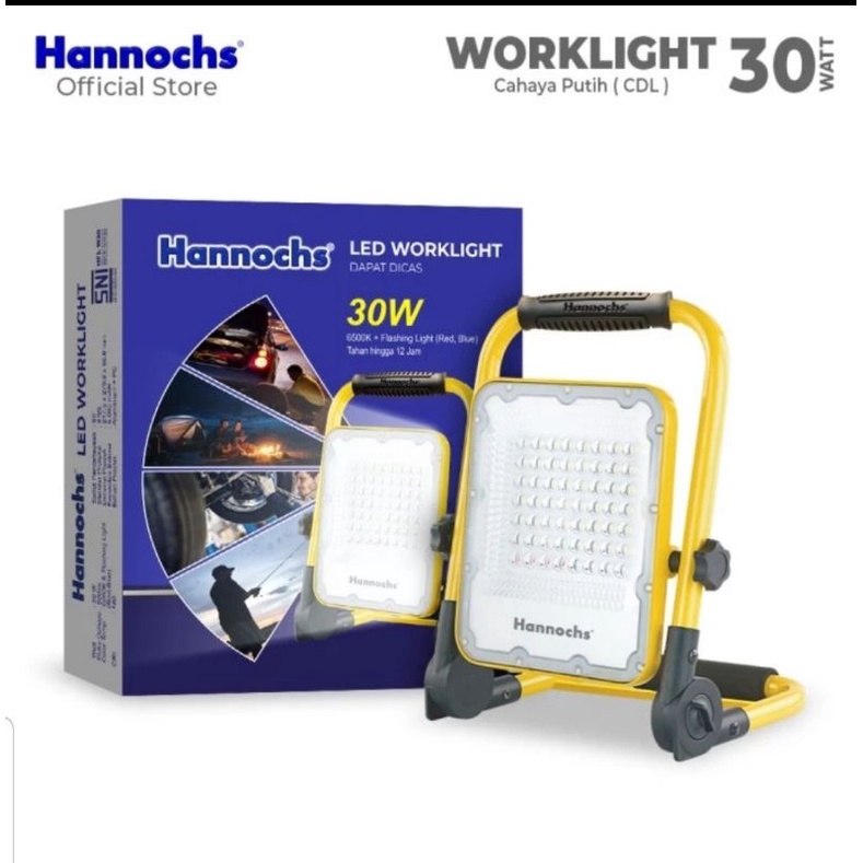 HANNOCHS LED WORKLIGHT 30 WATT / LAMPU SOROT EMERGENCY 30 WATT